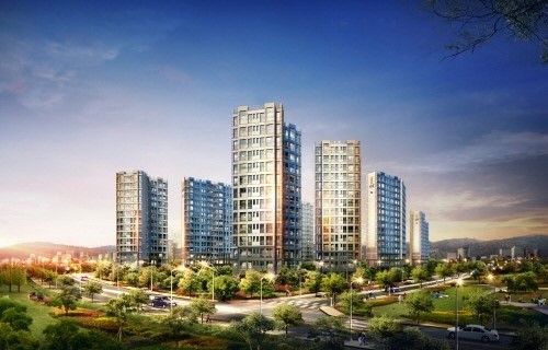 포항아이유쉘 아파트 전경도
